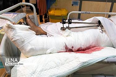 تصویر تصاویری از مجروحان حمله تروریستی به حرم شاهچراغ (ع) دربیمارستان نمازی