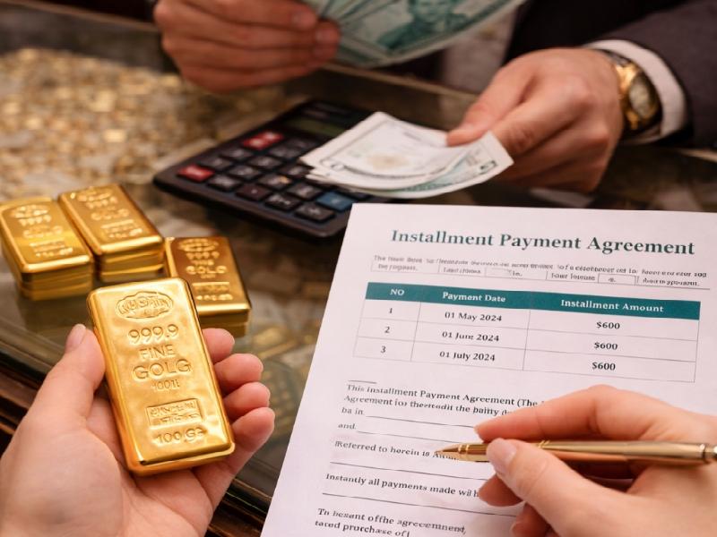 مراحل خرید طلای قسطی