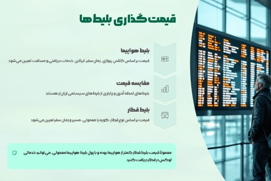 قیمت گذاری بلیط ها