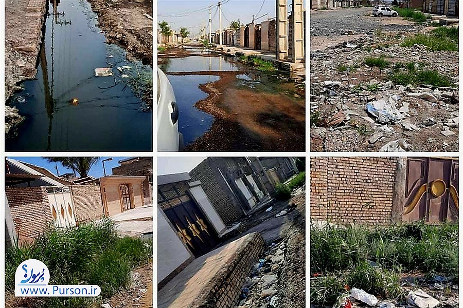 کوی گلدشت اهواز وضعیت فاضلاب