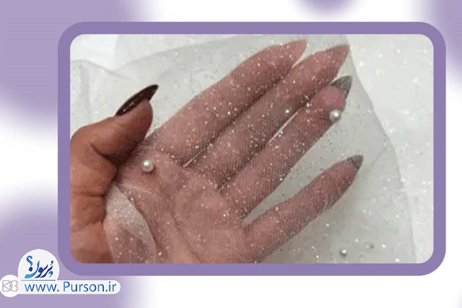 پارچه لایی در جواهر دوزی