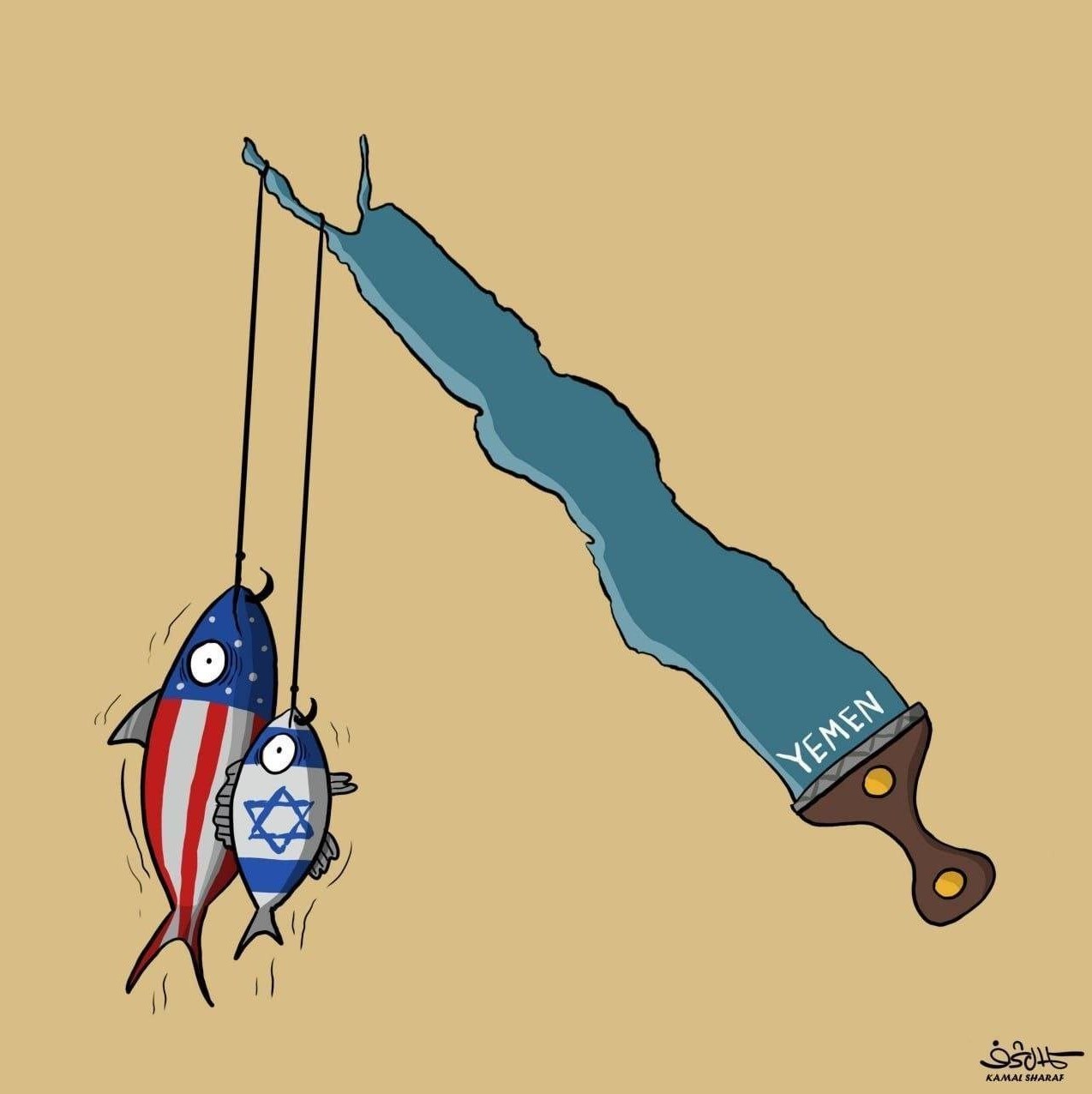 کاریکاتور داستانِ دور زدنِ تنگه هرمز