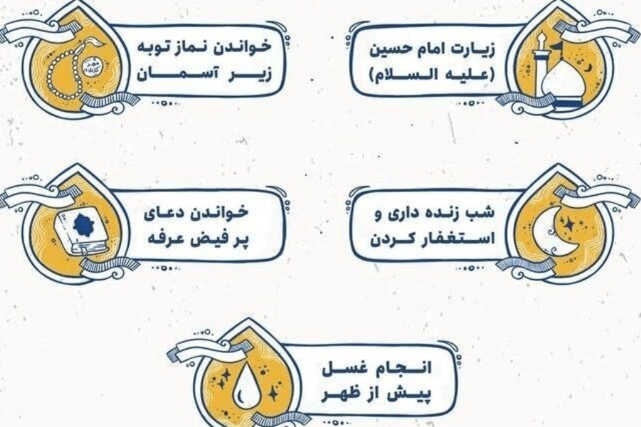 اعمال روز عرفه