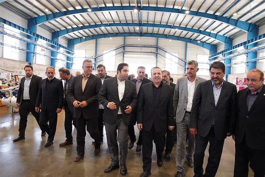 محمد نوذری استاندار قزوین در بازدید چهارشنبههای صنعت، کشاورزی الکا پلاستیک
