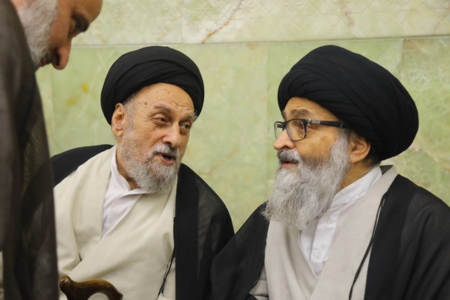 حضور مراجع تقلید و علما در مراسم بزرگداشت آیت‌الله محفوظی