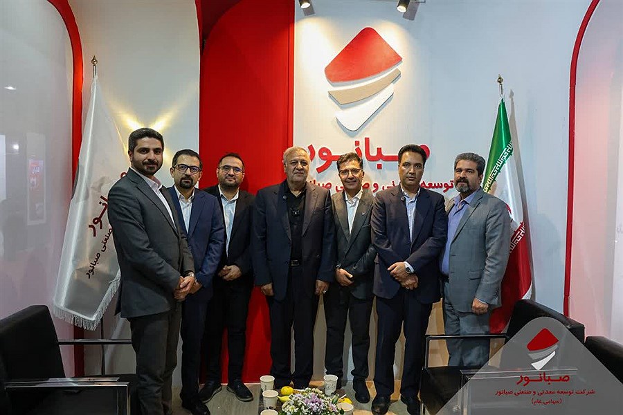 غرفه صبانور میزبان نمایندگان مجلس و مسئولان اجرایی در نمایشگاه معدن همدان