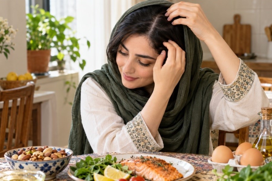 مواد مغذی برای خشکی پوست سر