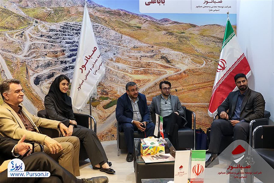 استقبال فعالان صنعت معدن و فولاد از غرفه صبانور در بیستمین نمایشگاه بین‌المللی کانماین
